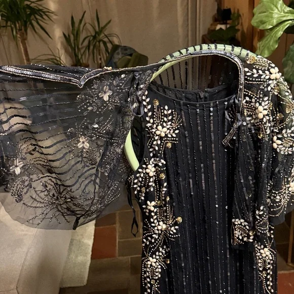 Adrianna Papell Navy Blue Dress - Picture 4 of 7